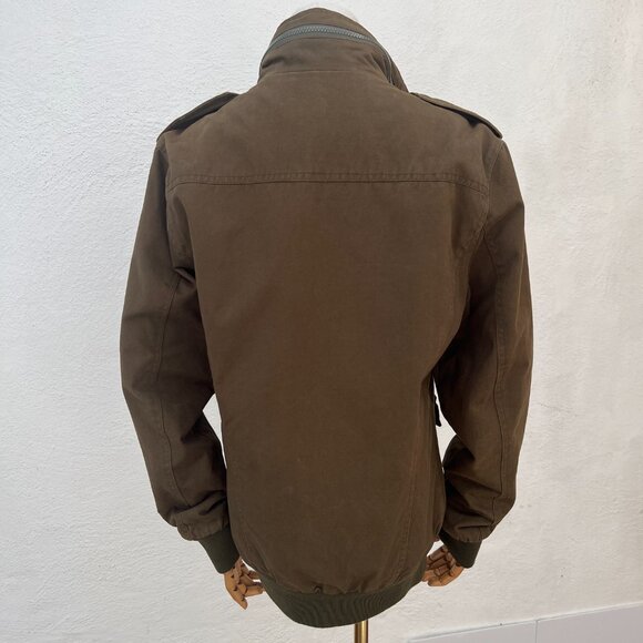 Mr. Wu Homme Men's Military-Inspired Olive Green Field Jacket Size L *Runs small - Picture 3 of 16